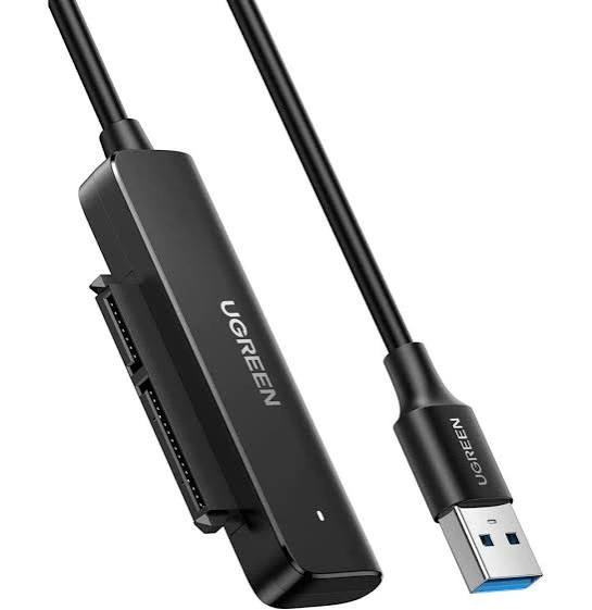 ADAPTATEUR UGREEN CÂBLE SATA USB 3.0 POUR SSD ET DISQUES DURS 2,5 POUCES