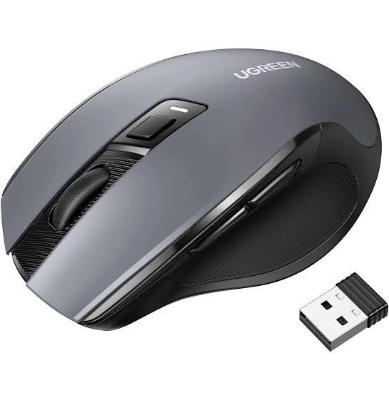 SOURIS SANS FIL UGREEN DESIGN ERGONOMIQUE 2.4GHZ – NOIR