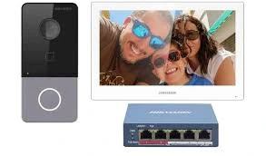 VIDEOPHONE IP HIKVISION 2MP AVEC SWITCH PEO