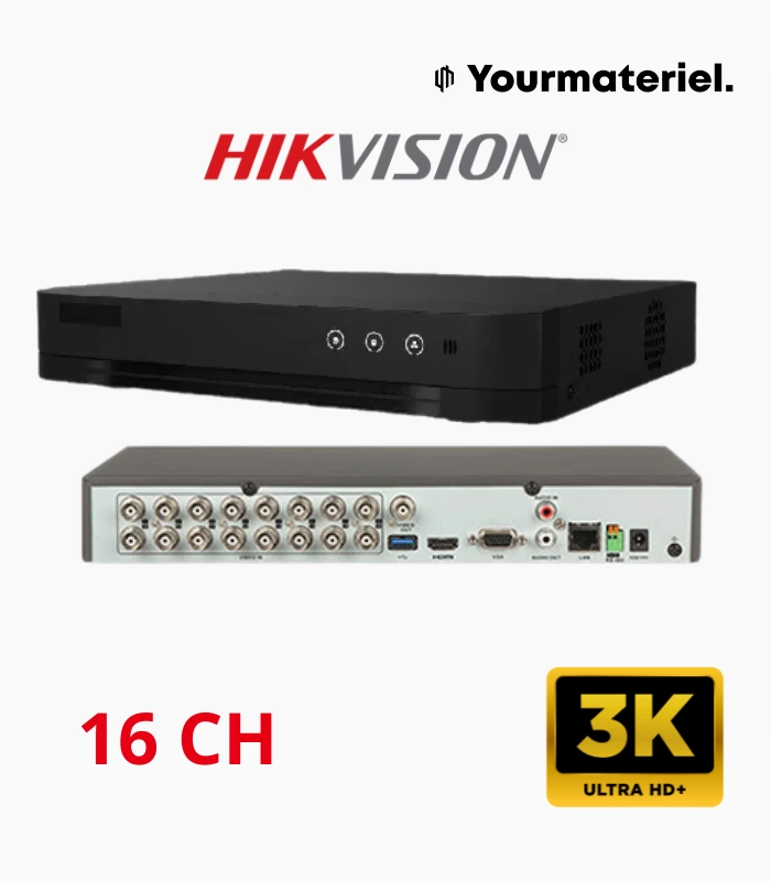 XVR HIKVISION  3K/5MP 1HDD 16CH