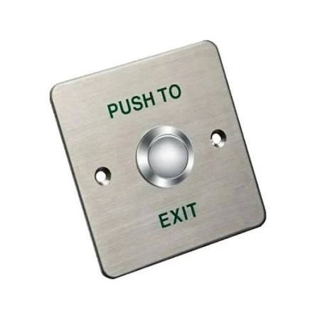 BOUTON POUSSOIR AVEC PLAQUE INOX CARRE HIKVISION